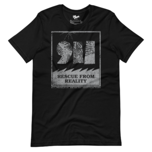 unisex-staple-t-shirt-black-front-6a189b548d159.png 911 - Rescue From Reality