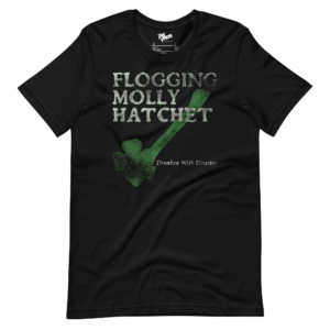 unisex-staple-t-shirt-black-front-6a197df830868.png Flogging Molly Hatchet - Drunken With Disaster