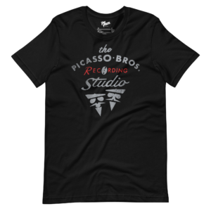 unisex-staple-t-shirt-black-front-6a1adf09d8815.png Picasso Bros Recording Studio