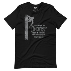 unisex-staple-t-shirt-black-front-6a1b22f3991f5.png Tower Drive-In