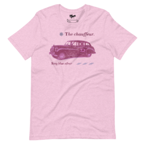 unisex-staple-t-shirt-heather-prism-lilac-front-6a19c354c161a.png The Chauffeur