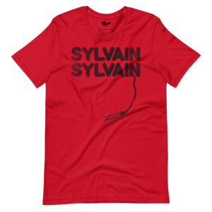 unisex-staple-t-shirt-red-front-6a19b509a67b4.png Sylvain Sylvain