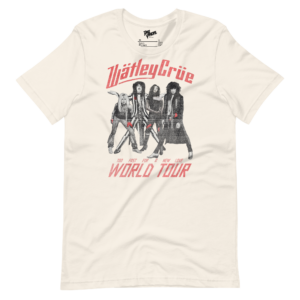 unisex-staple-t-shirt-vintage-white-front-6a19ace0e1933.png Watley Crue - Too Fast For A New Love - World Tour